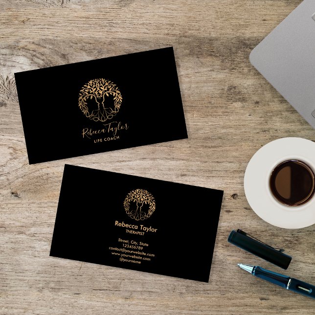 Tree of Life Coach Therapist Psychiatrist  Business Card (Creator Uploaded)