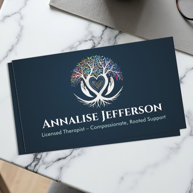 Tree of life - Compassion -Heart-Centred Support Business Card (Creator Uploaded)