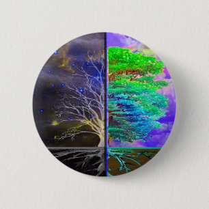 Tree of Life Connection 2 Inch Round Button