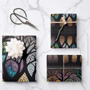 Tree of Life connects the heavens,earth,underworld Wrapping Paper Sheet