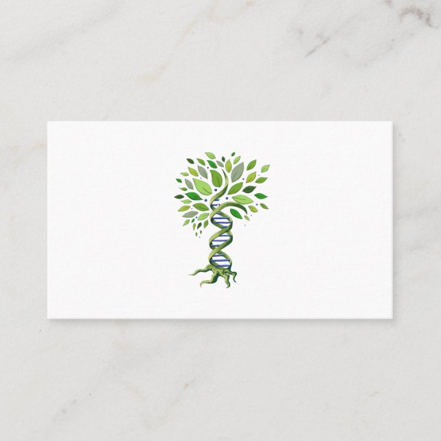 Tree of Life DNA Genetics Biology Environment Business Card (Front)