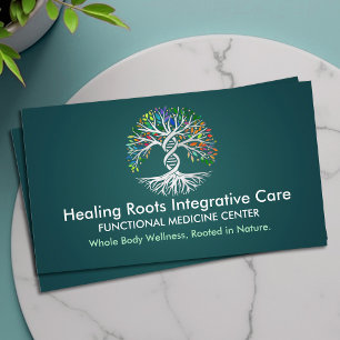 Tree of Life Double Helix DNA Functional Medicine Business Card