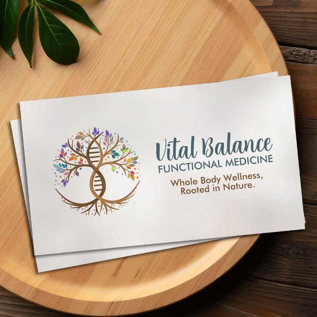 Tree of Life Double Helix DNA Functional Medicine Business Card (Creator Uploaded)
