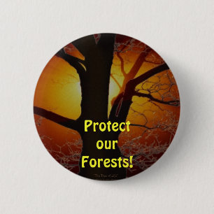TREE OF LIFE Earth Day Gift Series 2 Inch Round Button