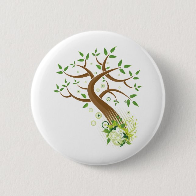 Tree of Life ~ Earth Mother Tree 2 Inch Round Button (Front)