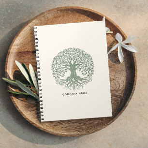 Tree of Life Eco-Friendly Business Logo Notebook
