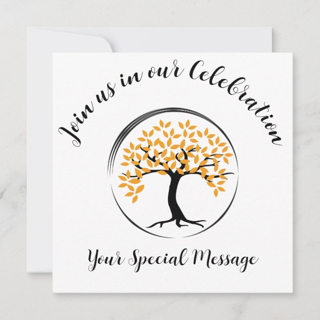 Tree of Life End-of-treatment Party Invitation (Front)