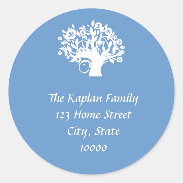 Tree of Life Envelope Seal Bar Bat Mitzvah Wedding (Front)