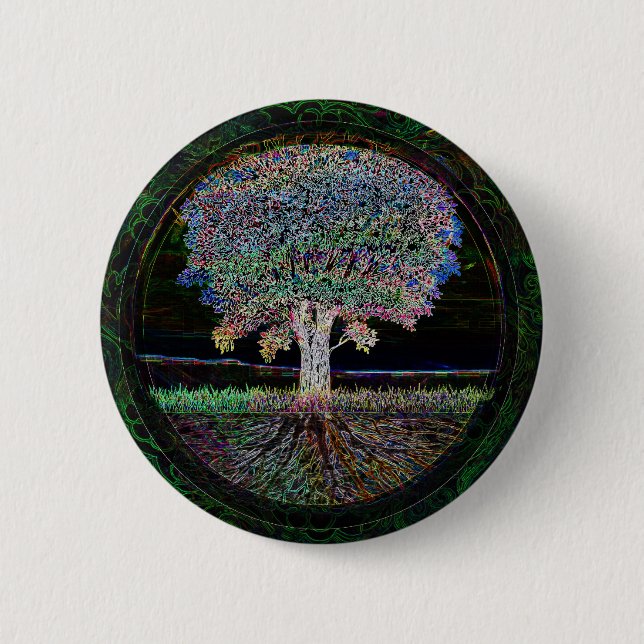 Tree of Life Excellence 2 Inch Round Button (Front)