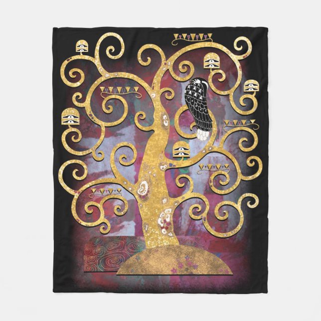 Tree of Life Fleece Blanket (Front)