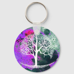 Tree of Life Galaxy Keychain