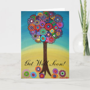 TREE OF LIFE Get Well Soon Card