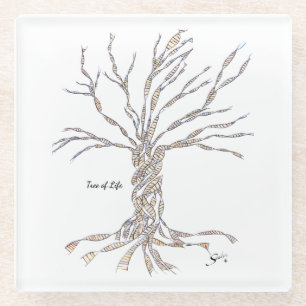 Tree of Life Glass Coaster