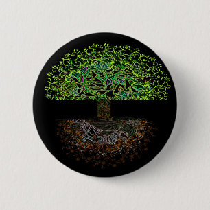 Tree of Life Glow 2 Inch Round Button