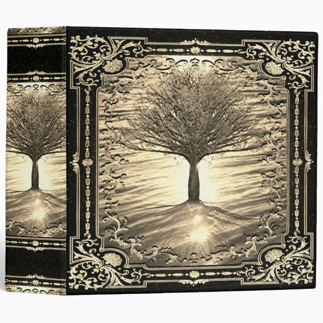 Tree of Life Gold Calm Waters Binder (Front/Spine)