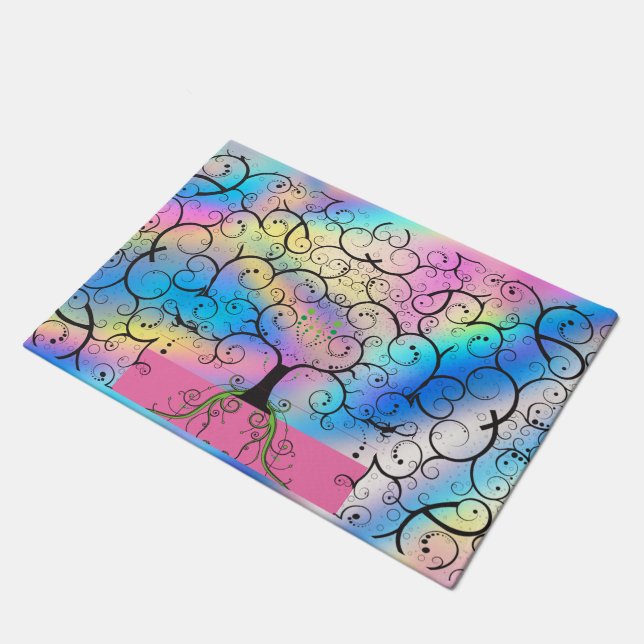 Tree of Life Good Witch Tree Doormat (Angled)