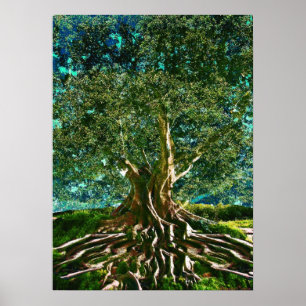 Tree of Life Green Poster