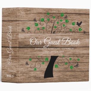 Tree of Life Guest Book Wedding Memorial Other Binder