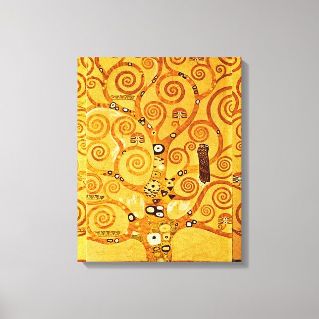 Tree of Life Gustav Klimt Nouveau Canvas Print (Front)