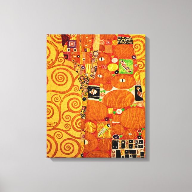 Tree of Life Gustav Klimt Nouveau Canvas Print (Front)