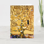 Tree of Life Gustav Klimt Nouveau Card<br><div class="desc">The Tree of Life (1909)  is a beautiful painting by Vienna Secessionist painter Gustav Klimt. Known for painting with pure gold,  his art is vibrant and fun. The Tree of Life is a classic art nouveau painting.</div>