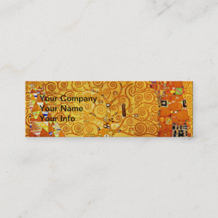 Tree of Life Gustav Klimt Nouveau Mini Business Card