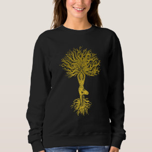 Tree Of Life Haka Om Woman Yoga Vrikshasana Hatha Sweatshirt