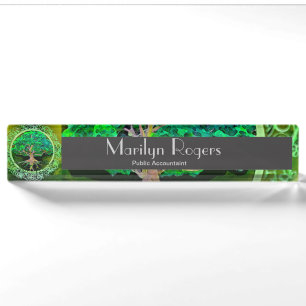 Tree of Life Health and Prosperity Nameplate