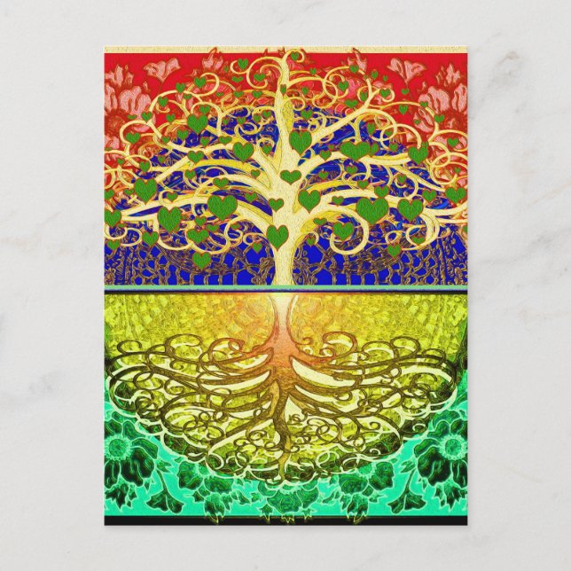 Tree of Life Heart Postcard (Front)