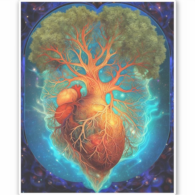 Tree Of Life Heart Surreal Nature Art (Front)