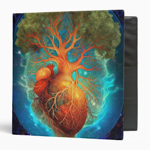 Tree Of Life Heart Surreal Nature Art Binder