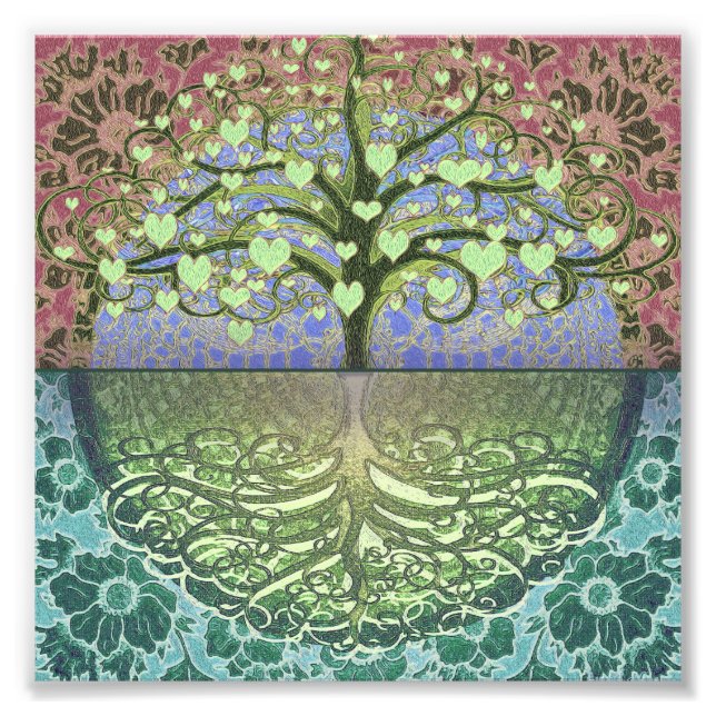 Tree of Life Hearts and Love Photo Print (Front)