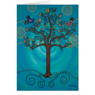 "Tree of Life in Blue" by CatherineHayesArt