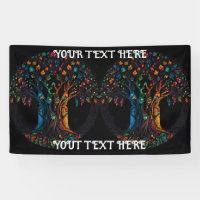 Tree of Life in full Stained Glass Mosaic Color