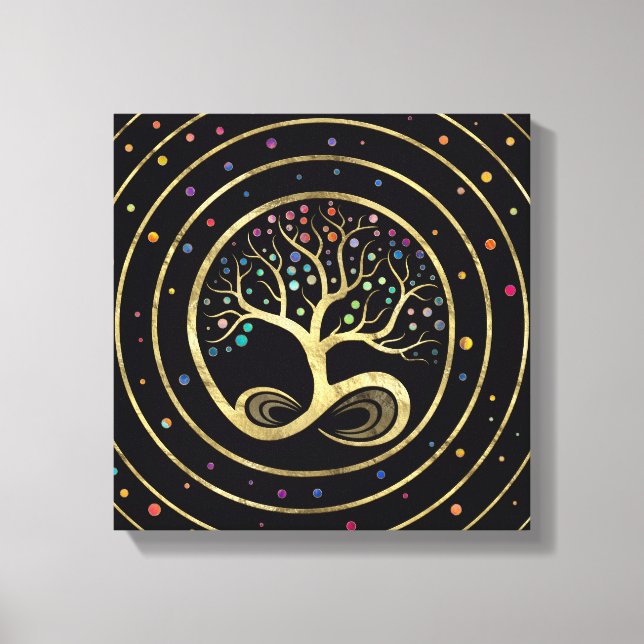 Tree of Life - Infinity Spiral Canvas Print (Front)