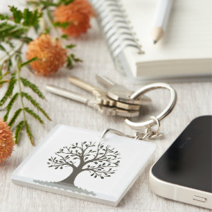🌳 Tree of Life Keychain - Growth Symbol Gift 🔑