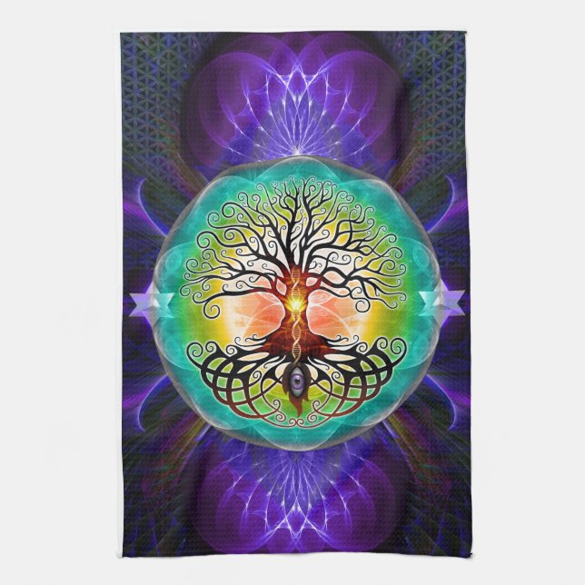 Tree Of Life Kitchen Towel (Vertical)