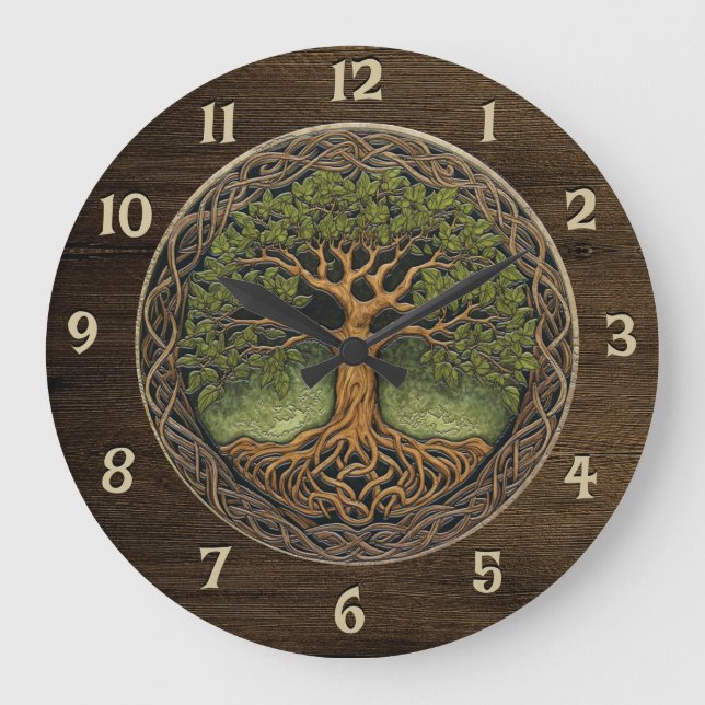Tree of Life Large Clock (Front)