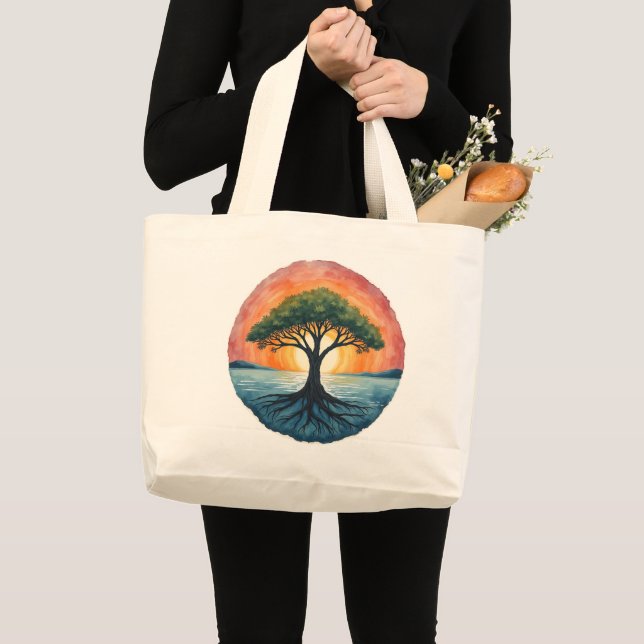 TREE OF LIFE  LARGE TOTE BAG (Front (Product))