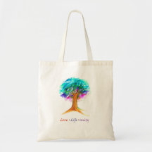 Tree of Life Love Unity Tote Bag