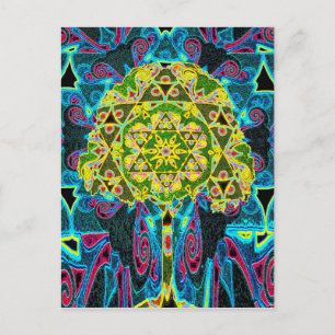 Tree of Life Mandala by Amelia Carrie Postcard