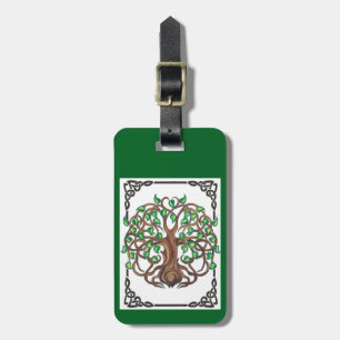 Tree of Life Mandalla one of a kind Luggage Tag