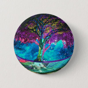 Tree of Life Meditation 2 Inch Round Button