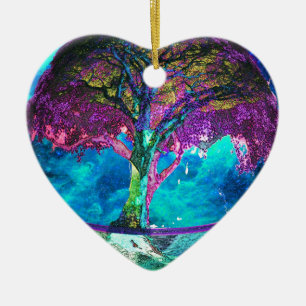 Tree of Life Meditation Ceramic Ornament
