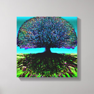 Tree of Life Modern Art Canvas Print