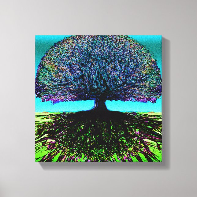 Tree of Life Modern Art Canvas Print (Front)