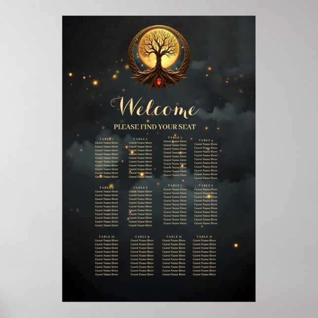 Tree of Life – Moonlit Enlightenment  Poster (Front)