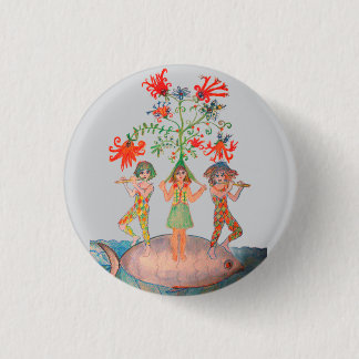 Tree of Life Motif 1 Inch Round Button