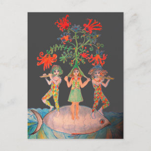 Tree of Life Motif Postcard