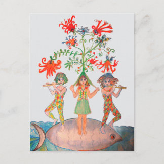 Tree of Life Motif Postcard